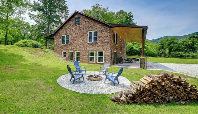 Creekside Retreat w/Mtn Views in Lambsburg!