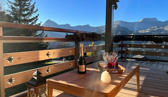 Crystal Chalet - CHARM CHALET WITH SAUNA AND SUPERBE SIGHT ON THE MONT CHARVIN AND ARAVIS