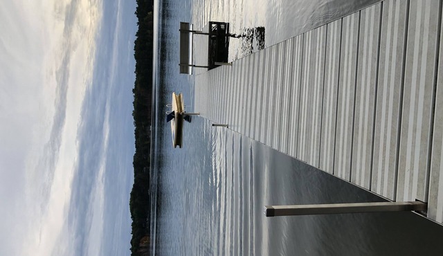 Crystal clear lake with a private beach and gorgeous views