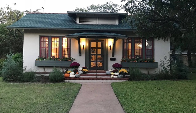 Curated boutique stay in a 1920s English bungalow. Modern twist on a classic!