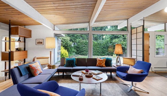 Curated Midcentury Modern Home in Leafy North Seattle