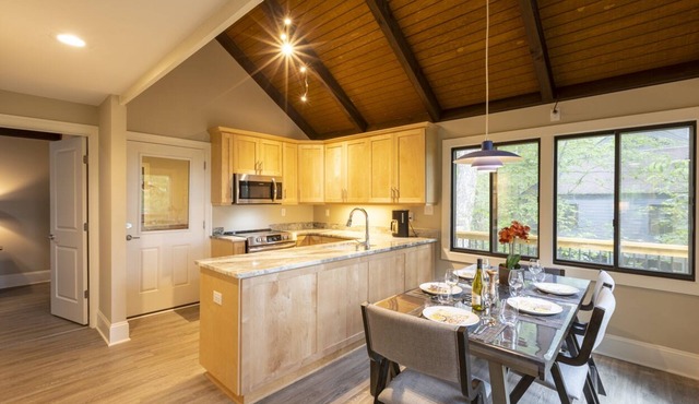 Custom Builder just completely remodeled this Mountain Chalet! .with Hot Tub!