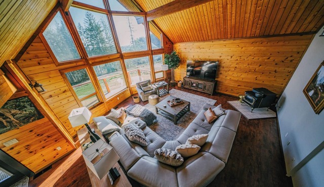 Custom built, hilltop country retreat on 5 acres. Private, secluded & secure.