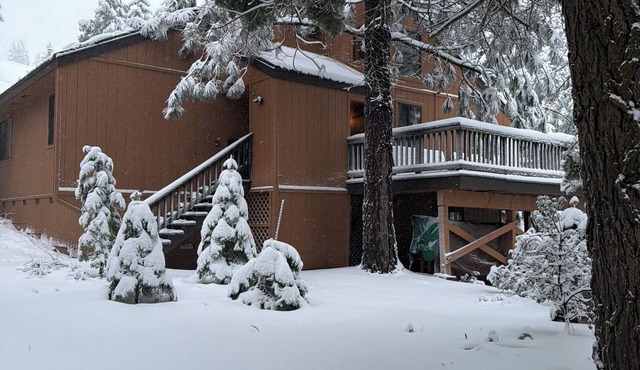 Custom Cabin near Shaver Lake with 2 Fireplaces, Deck, Pool, Sauna & Jacuzzi!