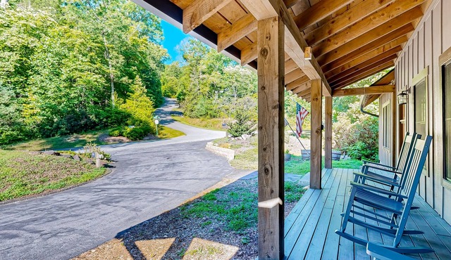 Custom Creekside Escape | Entertainers Deck & Wooded Views, Kids Play Zone