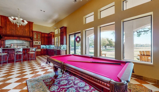 Custom Italian Castle on Ranch with Rooftop Deck, Dance Studio - Dog-Friendly