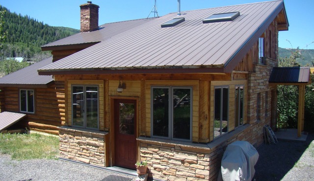 Custom log house located on the Grand Mesa one mile from Powderhorn Ski Resort.