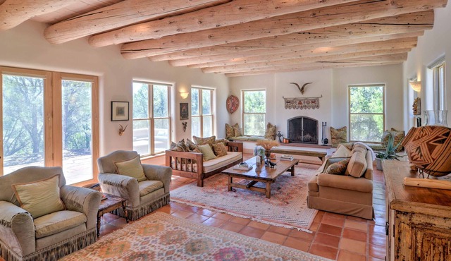 Custom Taos Home on 11 Acres w/ Outdoor Fire Pit!
