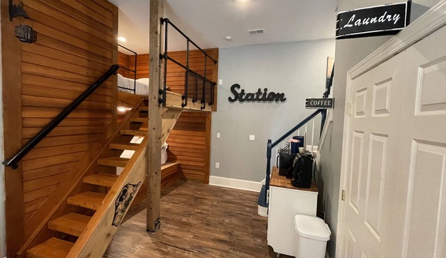 Custom Train-Themed Lodge on 7 Private Acres with Walking Trails