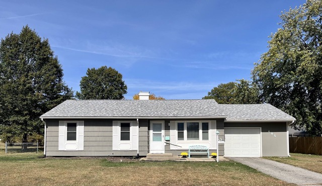 Cute and cozy three-bedroom home central to Missouri Valley College and shopping