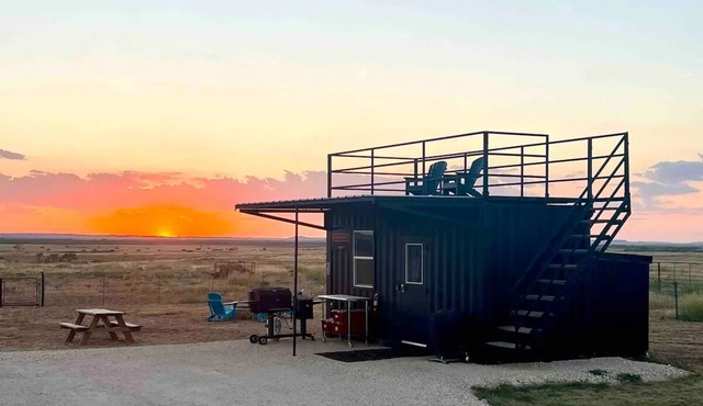Cute Container Cabin on Ranch w/90 Rescue Donkeys