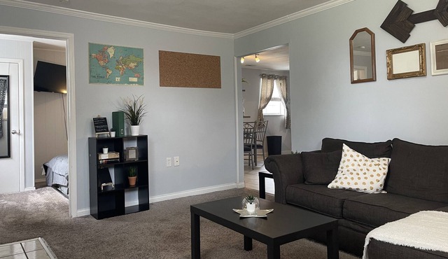 Cute little house across from baseball fields