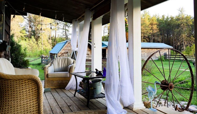 Cute Log Cabin in a Pine Forest just 1 min to the Lake