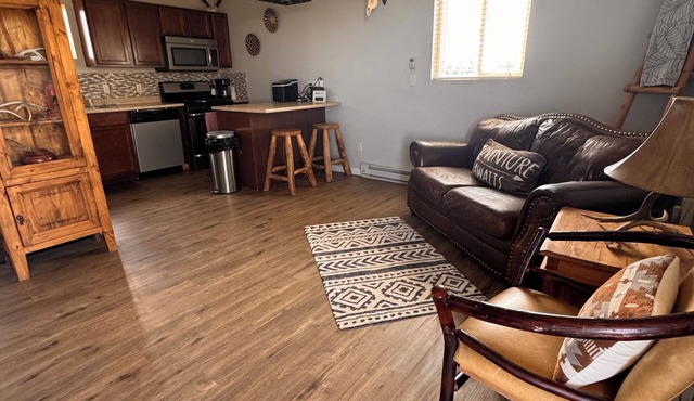 Cute private cabin on working cattle ranch with 360 views on 80 acres.