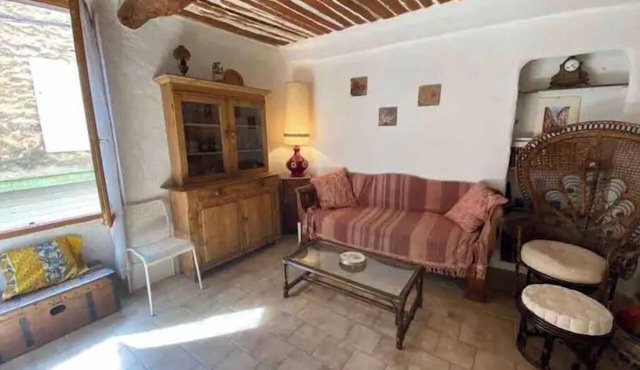 Cute village house in the center