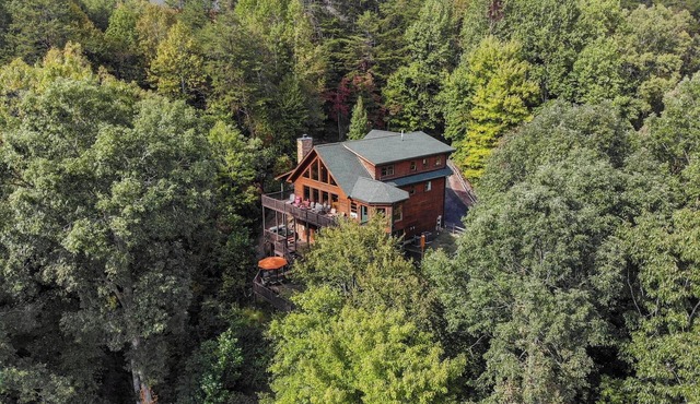 Dancing Falls Lodge: Overlooks Dirty Dancing Scene: Stream/Pond/Fire Pit/Hot Tub