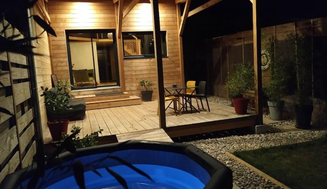 dans un esprit cabane tout confort, intimité et nature