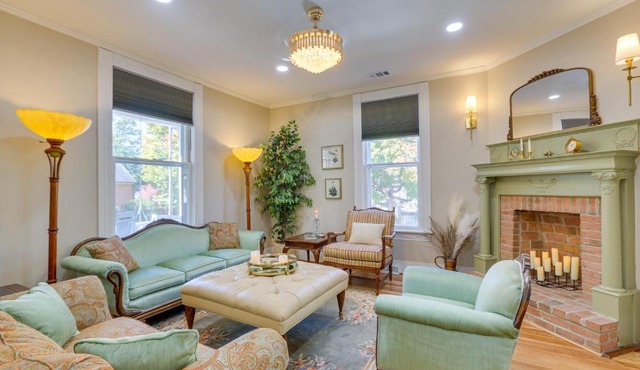 Danville Retreat with Hot Tub and Cozy Fireplace!