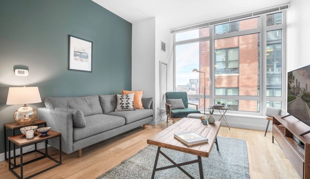 Dapper Back Bay 1BR, w/Gym, walk to Newbury St.