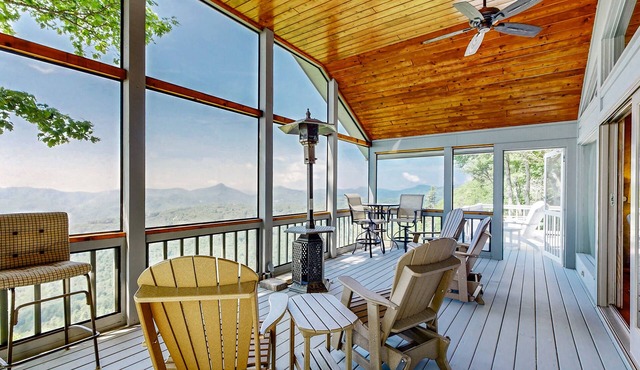 Darby Cottage: Panoramic Mtn Views, Screened Porch, Stunning Terrace