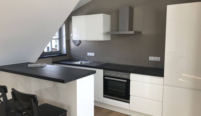 Sunny and cozy top floor apartment with a view of the countryside in Lausnitz bei Neustadt an der Orla