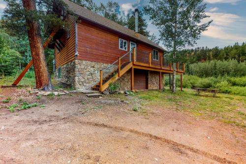 Deck and Mtn Views! Family A-Frame Cabin in Bailey