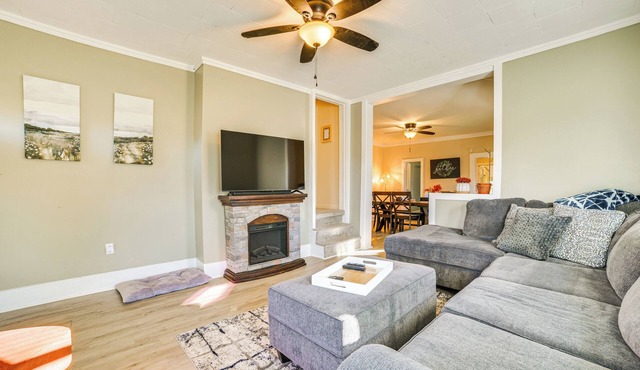 Deck & Fire Pit: Peaceful Home in Elmira