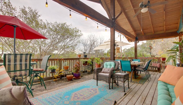Deck & Private Hot Tub: Pet-Friendly Austin Home