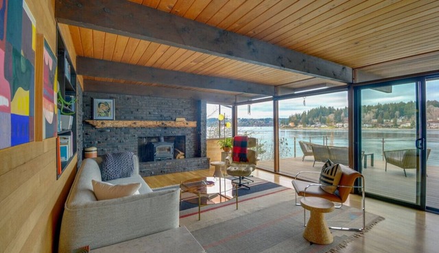 Deck & Views: MCM Waterfront Port Orchard Retreat