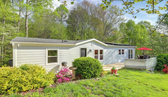 Deck & Views! Secluded Retreat 12 Mi to Asheville
