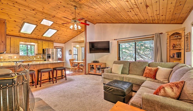 Deck w/Forest Views: Quiet Twain Harte Cabin!
