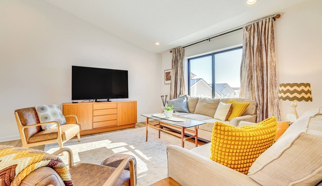 Deck w/Forest Views: Modern Home in Rochester!