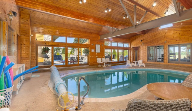 Deep Creek Serenity Retreat: Heated Pool, Patio, Hot Tub, Sauna, Gym, Game Room
