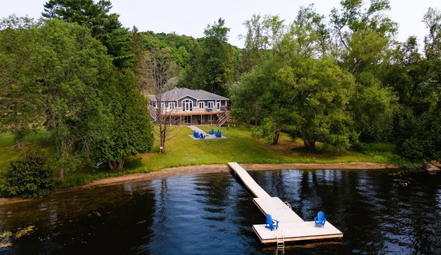 Deer Point Cove | Modern Lakefront Retreat on Lake Kashagawigamog