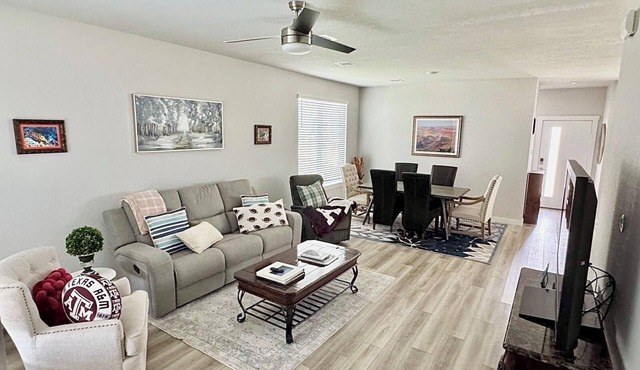 Delightful 3-bedroom house with ping pong table, air hockey, dart board and more