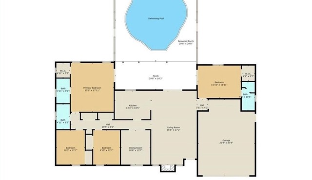 Delightful 4-bedroom waterfront house with pool in Crystal River