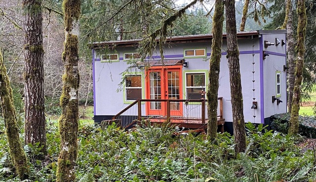 Delightful custom tiny home on private property outside Scappoose
