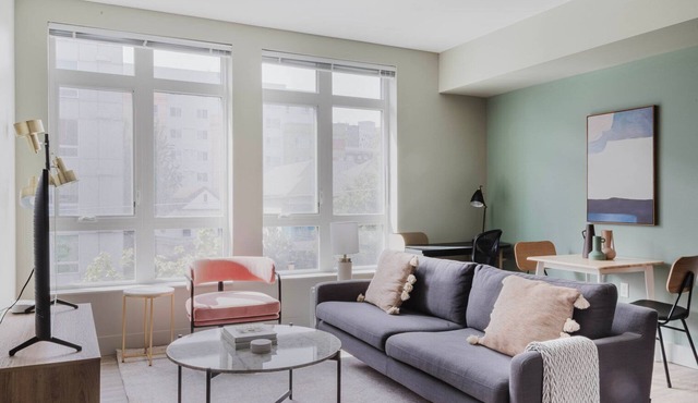 Delightful First Hill Jr 1BR w/Bike Storage, Gym & W/D, by Blueground