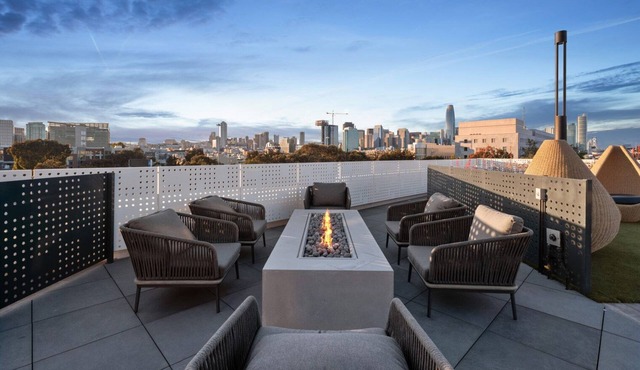 Delightful SoMa 1BR w/ Bocce, A/C & Roof, nr BART, by Blueground