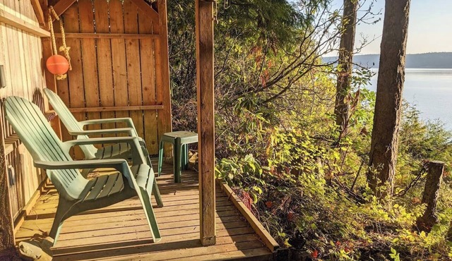 Delightful Waterfront Cottage, Nestled in the Woods with Spectacular Views of Sequim Bay!