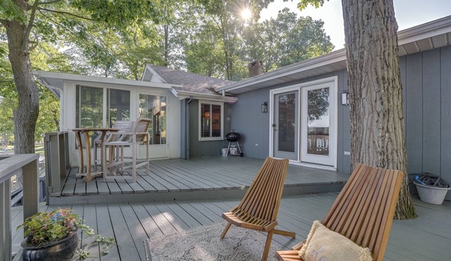 Delton Oasis Retreat w/Lake Views & Deck!