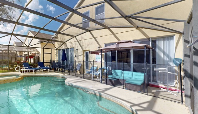 Deluxe family home with game room, private pool spa, near Disney World - dogs OK