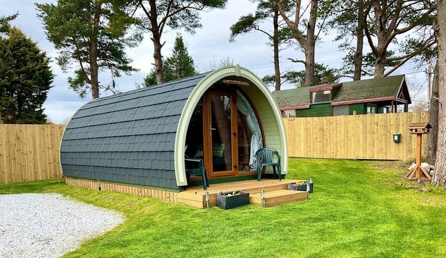 Deluxe glamping pod in the Scottish highlands