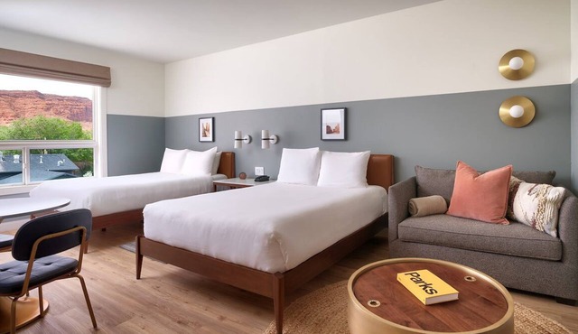 Deluxe Two Queens + Sofa Bed at Gravity Haus Moab, 2 Units