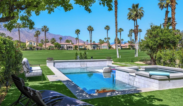 Desert Princess – Stylish Pool Home on Golf Course with Mountain Views & Game Room