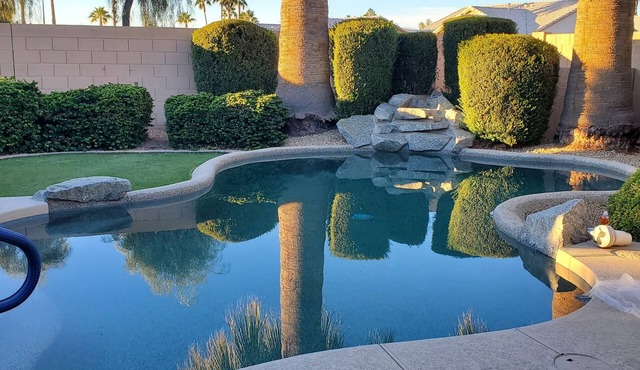 Desert retreat with private heated pool & golf cart. Goodyear AZ.