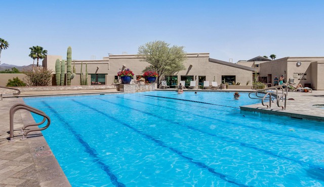 Desert stay with resort perks - pool, spa, fitness center, and athletic courts