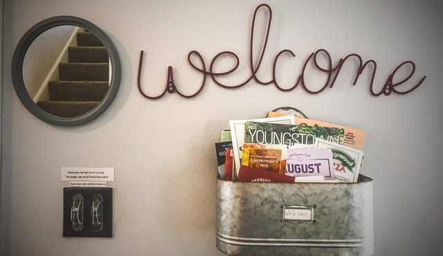 Designed for VRBO guests visiting the Youngstown Area. Pet and kid friendly!