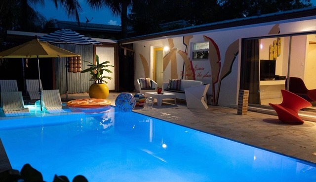 Designer 3BR "Tulum" Heated Salt Pool Villa by LasOlas,DRV PNK,Hard Rock, beach!