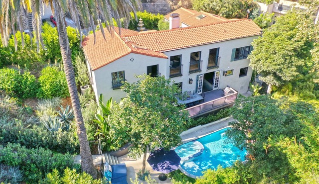 Designer Estate with Pool under Hollywood Sign
